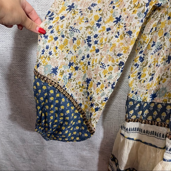 Free People Gardenia ivory tunic size S - Picture 8 of 12